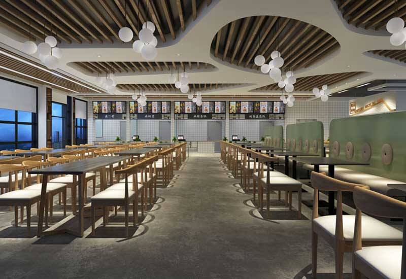500平米郑州快餐厅设计效果图