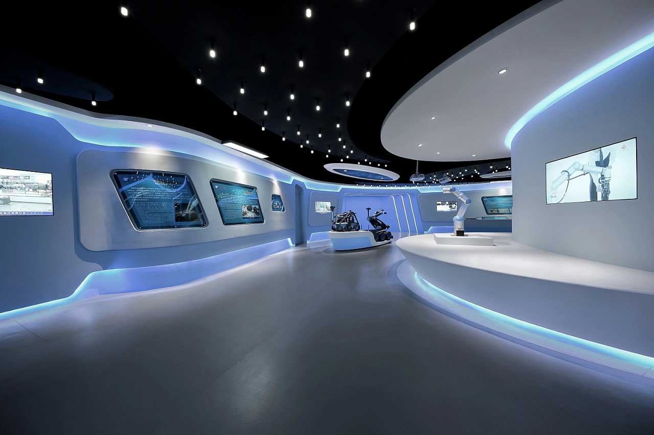 760平米郑州企业智慧科技展厅设计效果图