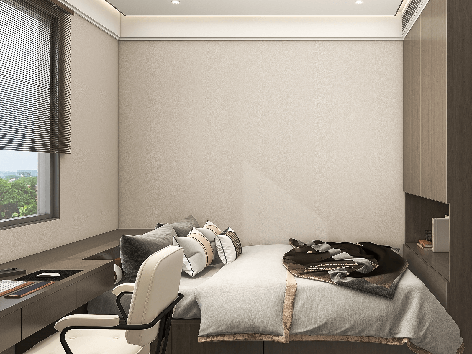 150平米新中式三居室装修设计效果图